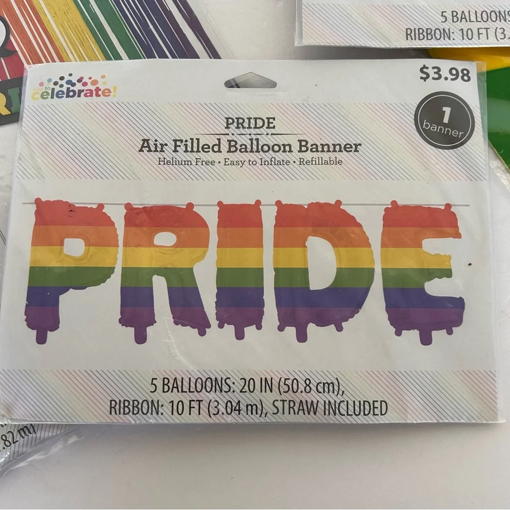PRIDE DECORATIONS BUNDLE NWT